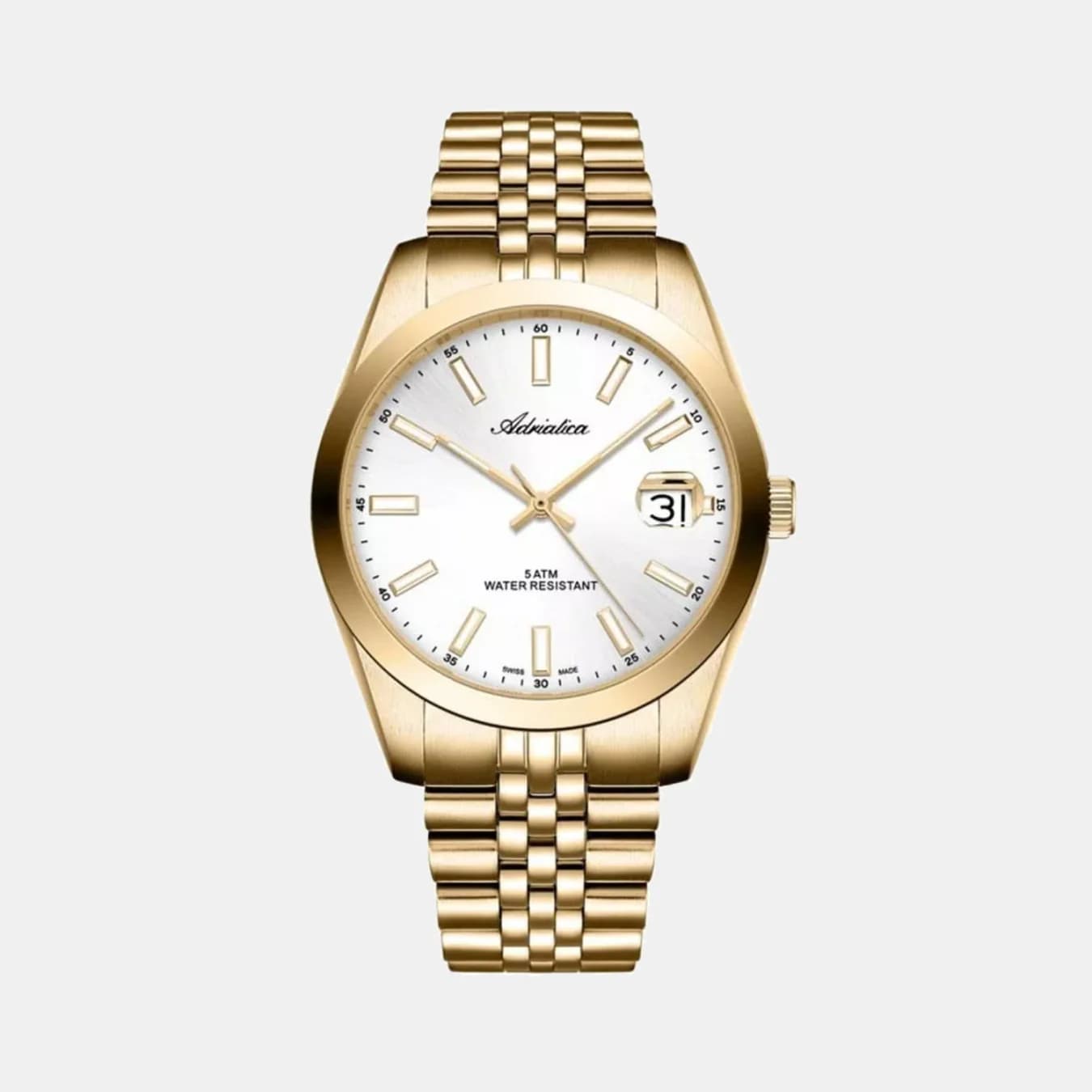 Pairs Men's Quartz Silver Dial Analog Stainless Steel Watch A1299.1113Q