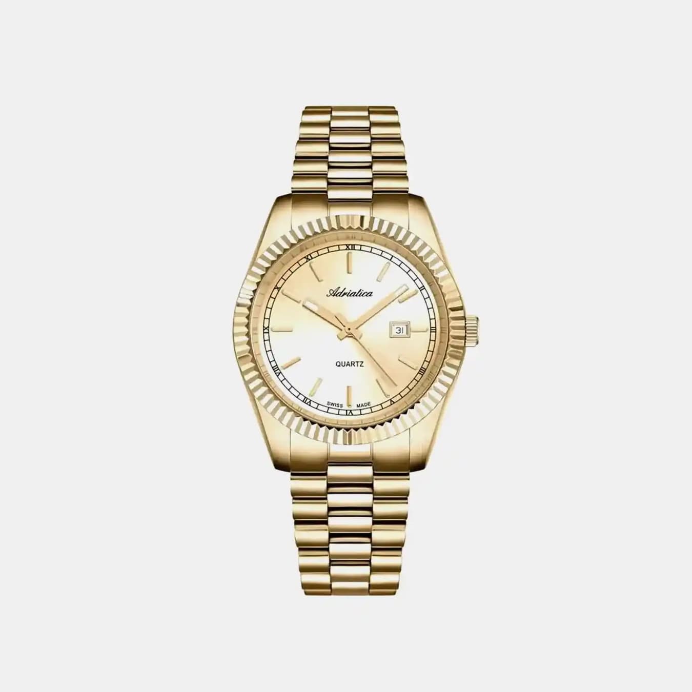 Women's Quartz Champagne Dial Analog Stainless Steel Watch A3090.1111QXL