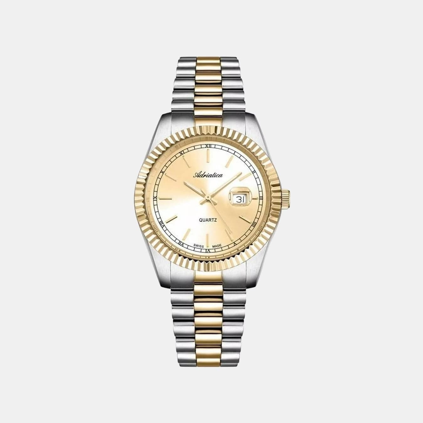 Women's Quartz Champagne Dial Analog Stainless Steel Watch A3090.2111QXL