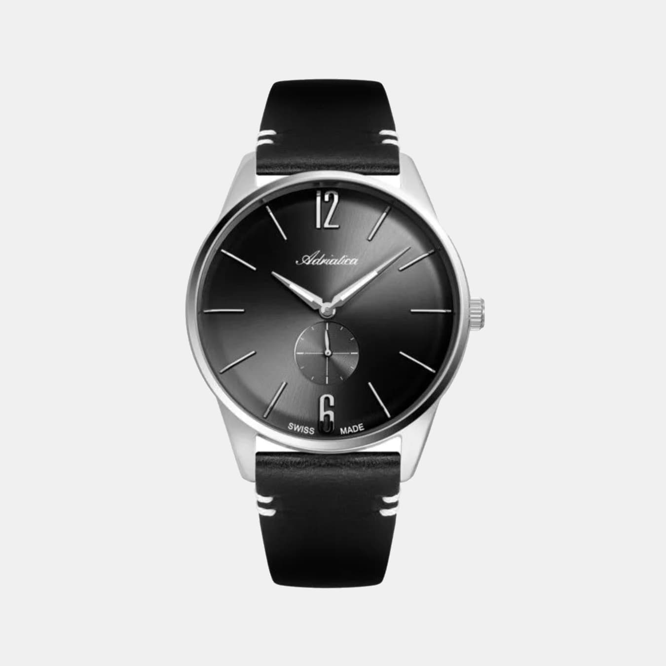 Premiere Men's Quartz Gun Dial Analog Leather Watch A8264.5256XLQ