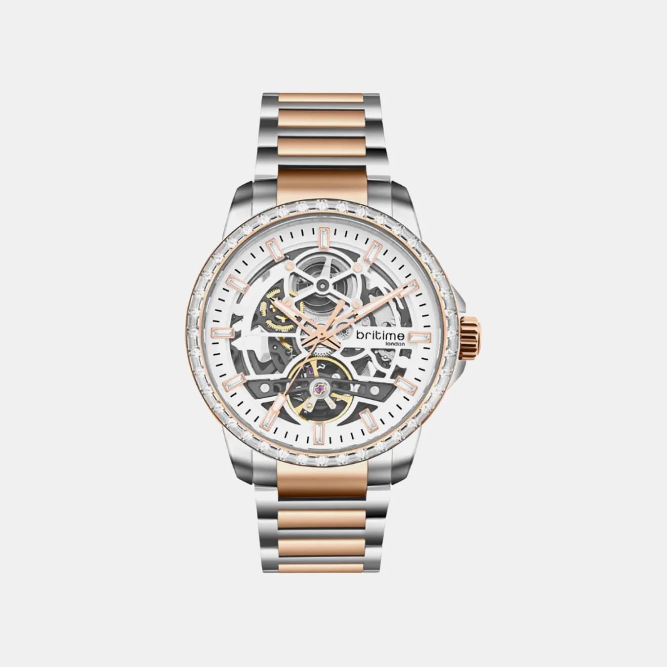 Vantor Men's Automatic Silver Dial Analog Metal Watch 585-M30305