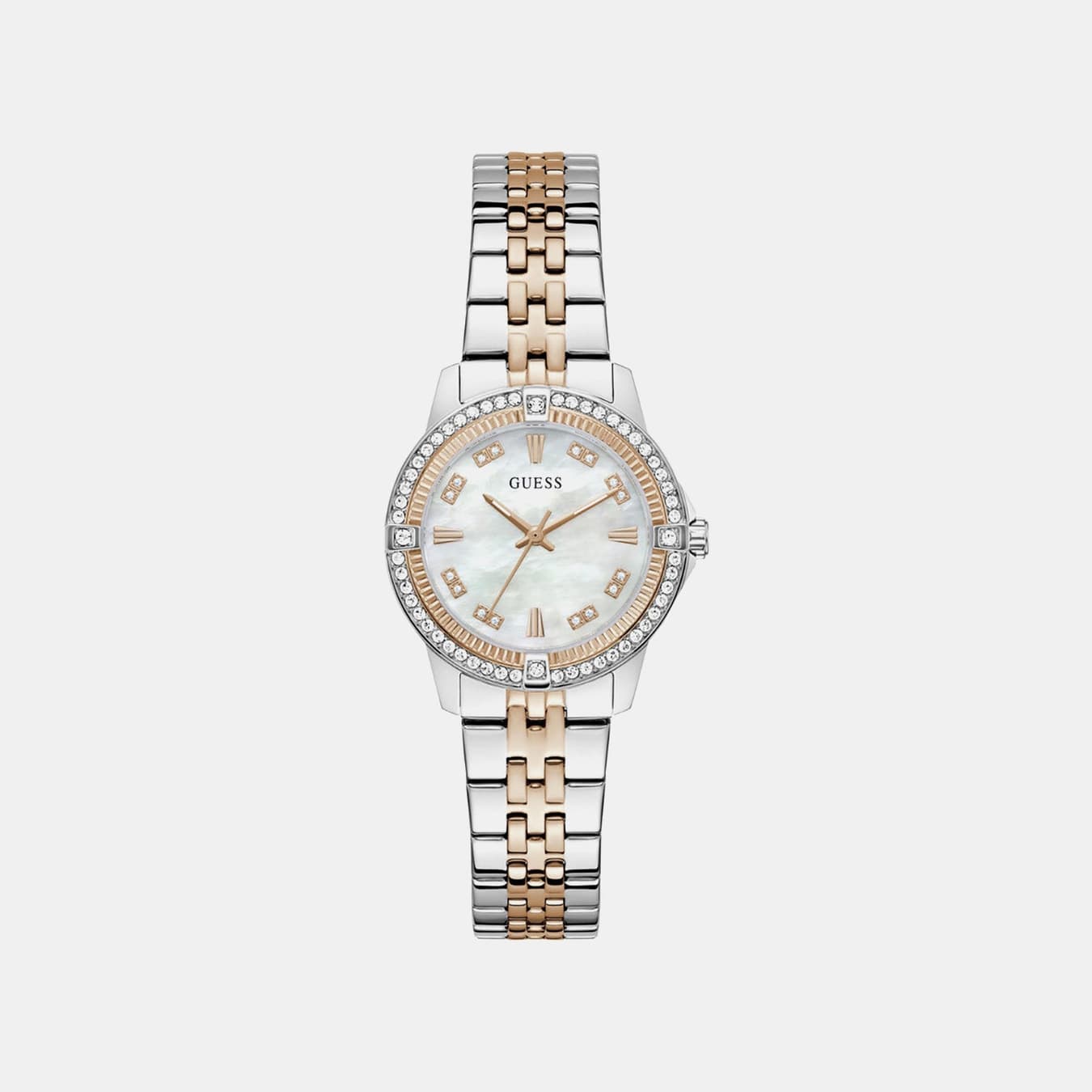 Women's Quartz Mother Of Pearl Dial Analog Stainless Steel Watch GW1027L5