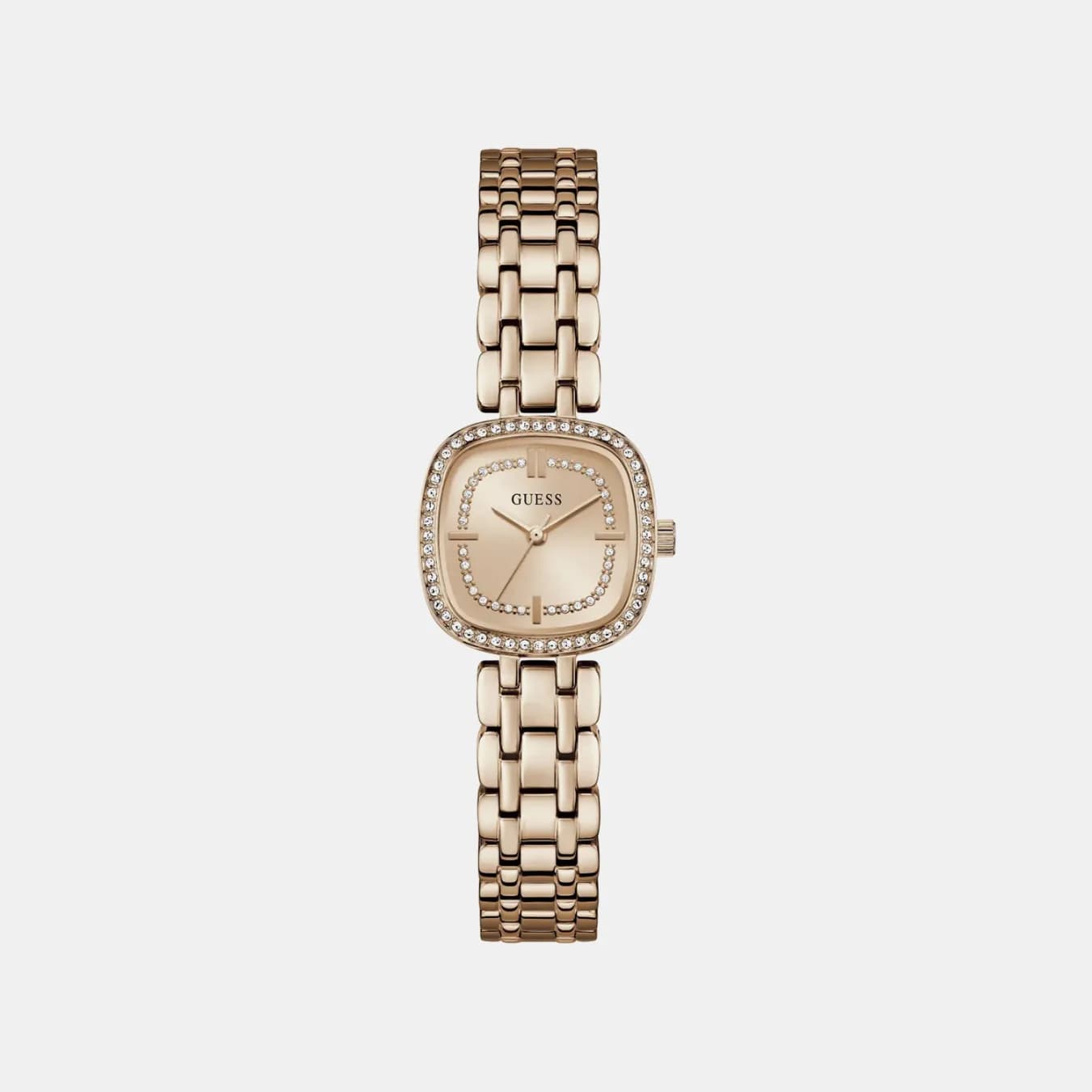 Hazel Women's Quartz Rose Gold Dial Analog Stainless Steel Watch GW1018L4