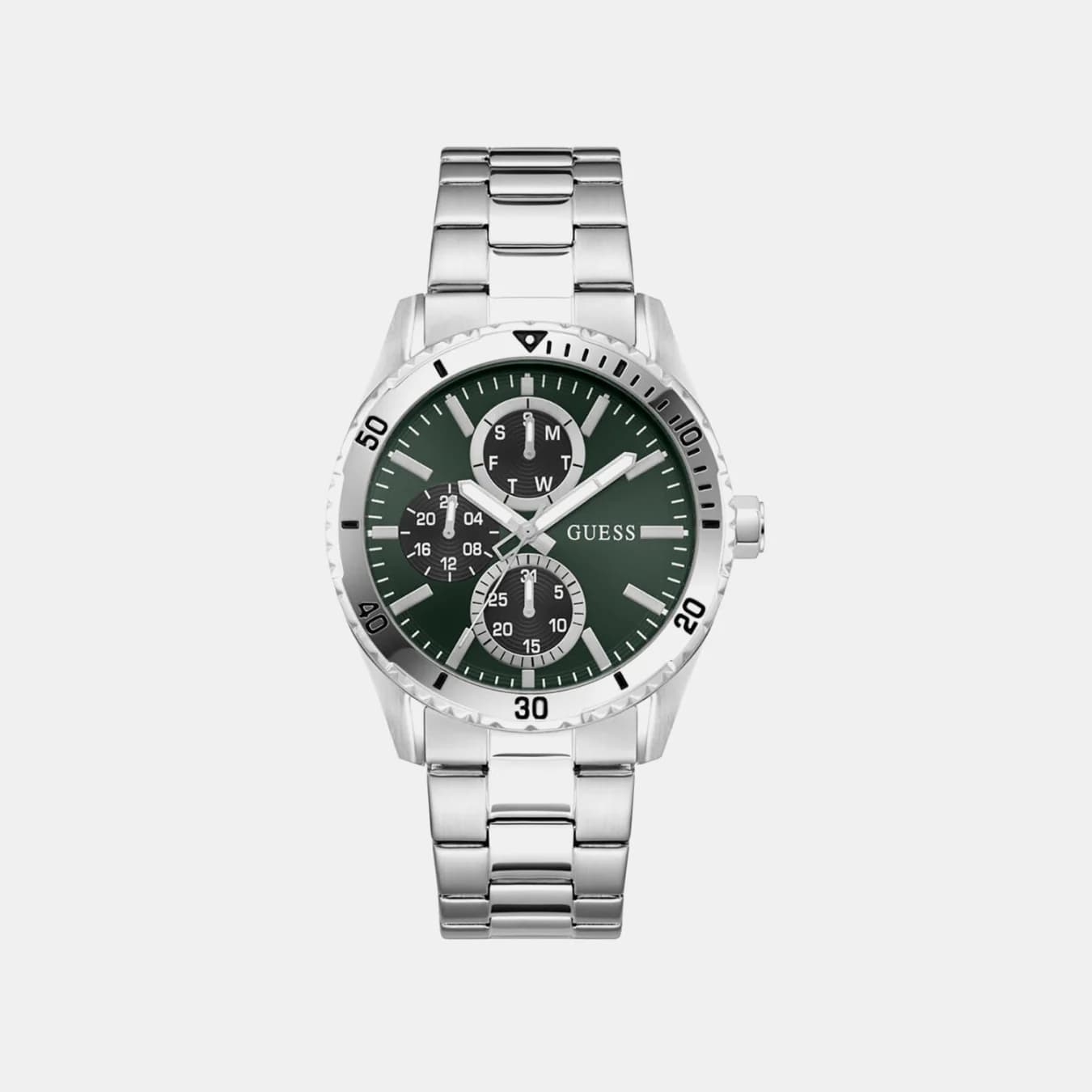Men's Quartz Green Dial Chronograph Stainless Steel Watch GW1061G1