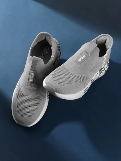 Men's Grey Sports Slip-On Low-Top Walking Shoes