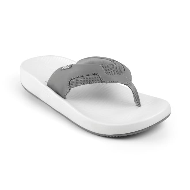 Men's Grey Casual Slip-On Round Toe Flip-Flops