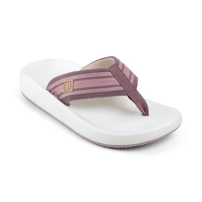 Women's Brown Casual Slip-On Round Toe Flip-Flops