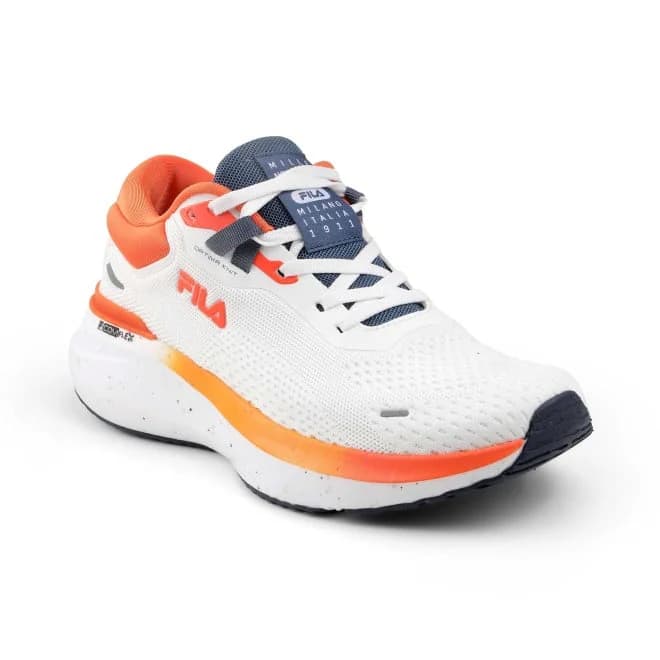 Men's White Sports Lace-Up Low-Top Walking Shoes