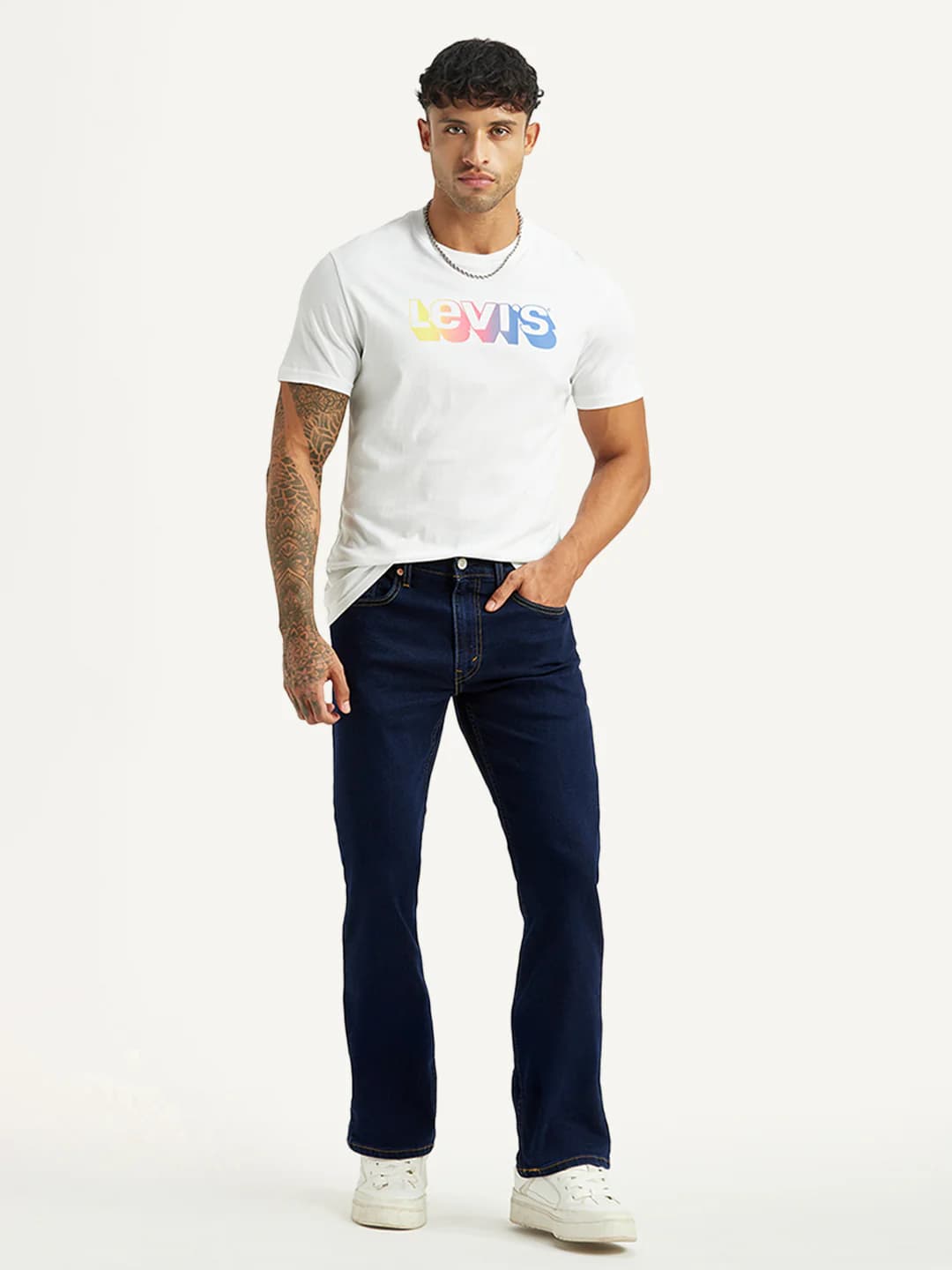Men's Blue Casual Solid Mid Rise Jeans