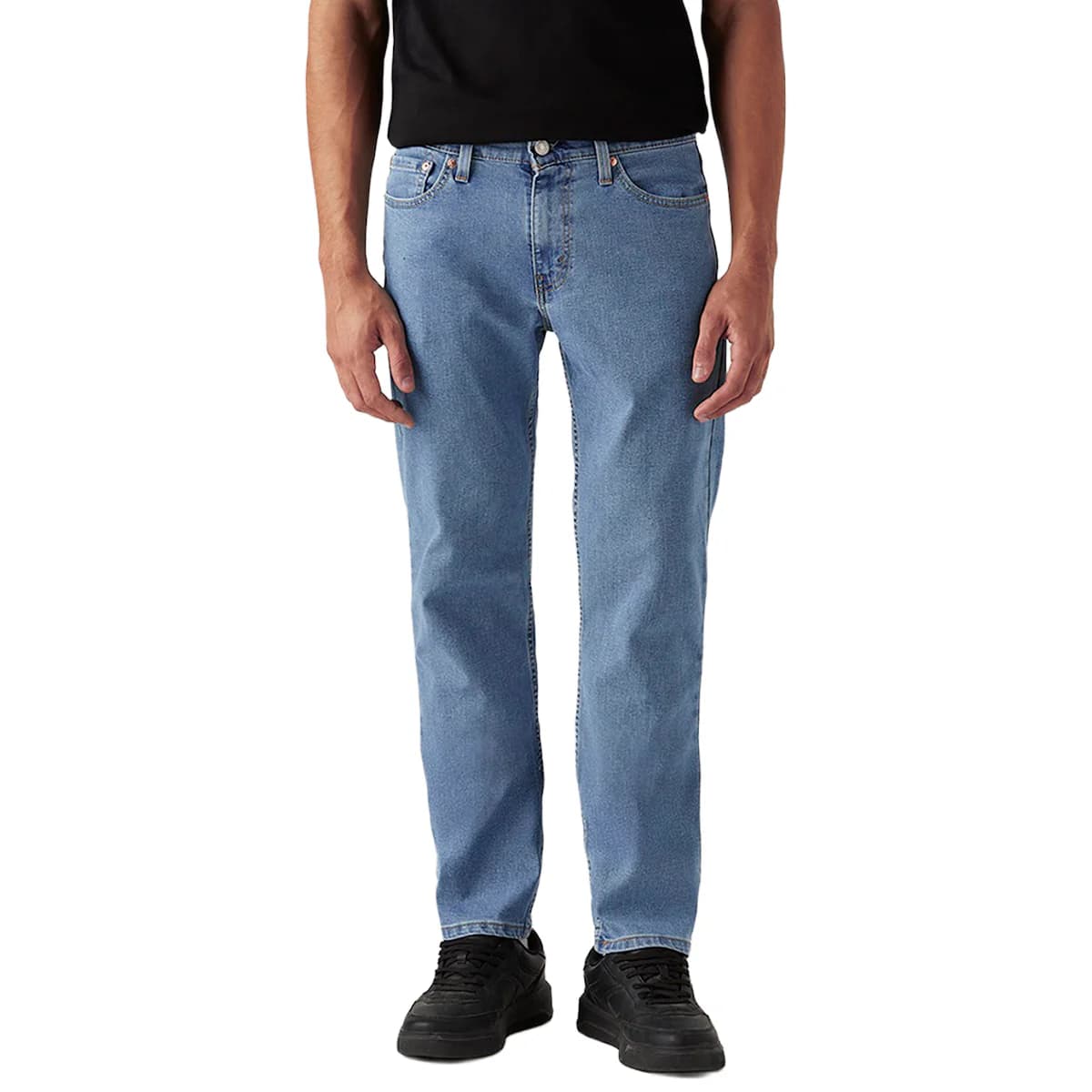 Men's Blue Casual Solid Mid Rise Jeans
