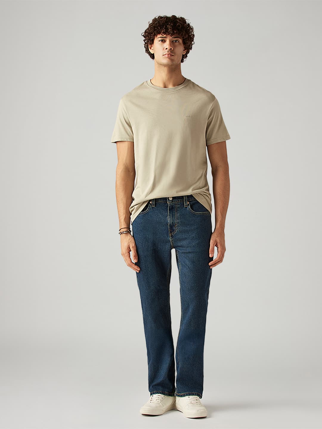 Men's Blue Casual Solid Mid Rise Jeans