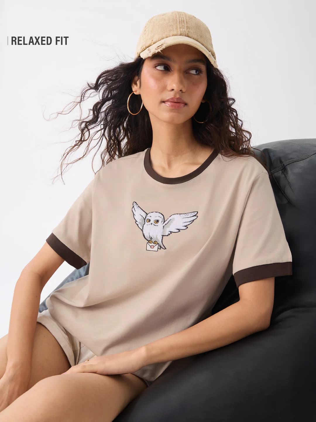 Women's Off White Casual Regular Fit Half Sleeves Tshirt