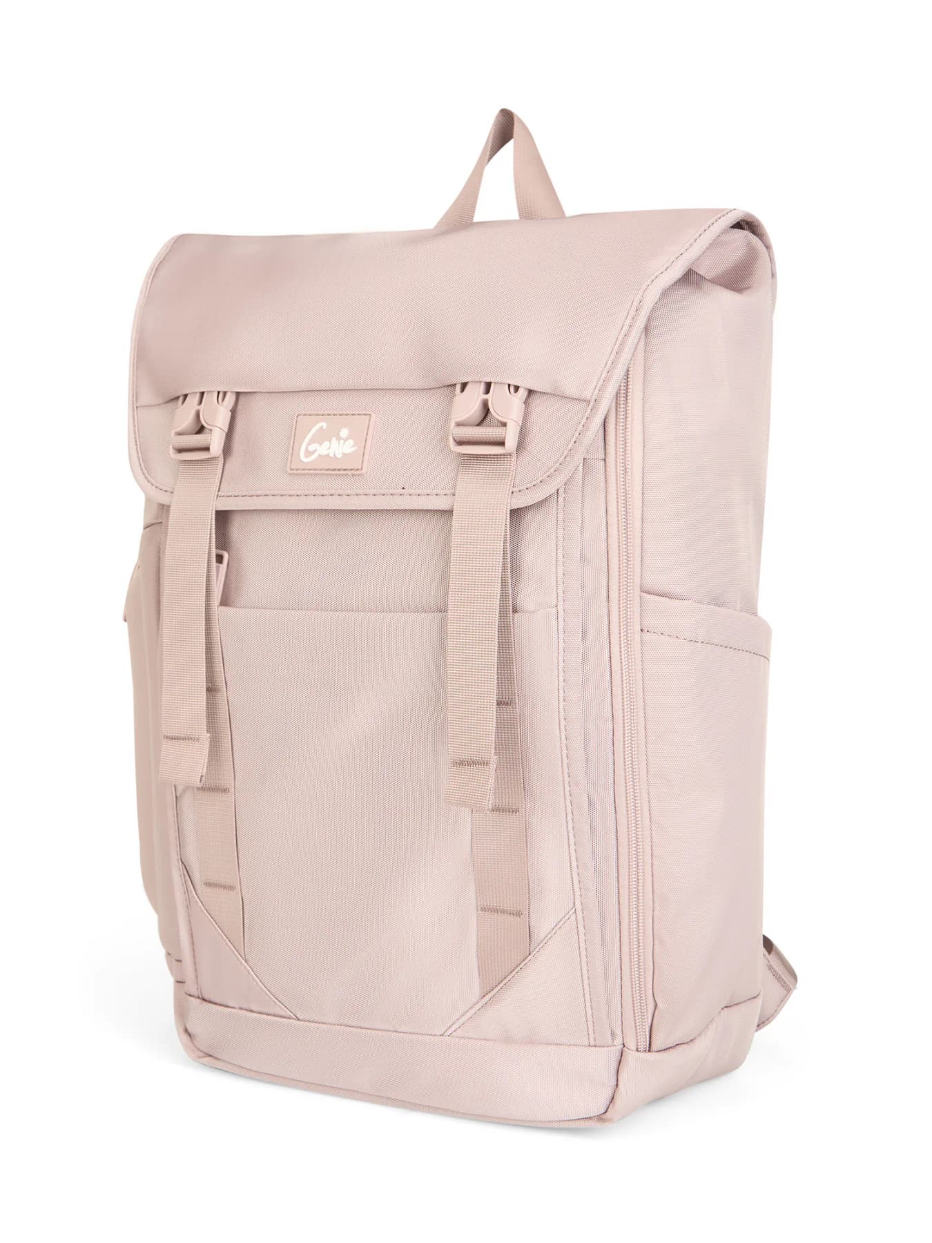Women's Pink Casual Solid Skye Laptop Backpack