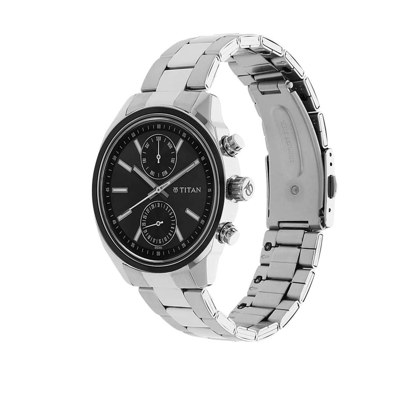 Men's Black Casual Chronograph Watch - NU1733KM01