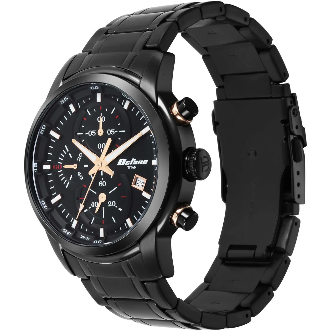 Men's Black Casual Chronograph Watch - NU90086KM05