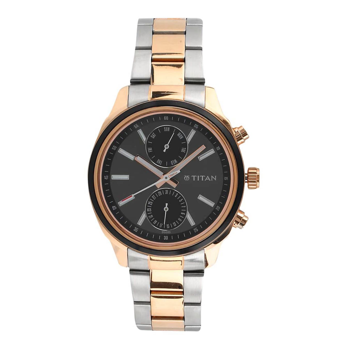 Men's Black Casual Chronograph Watch - NU1733KM03