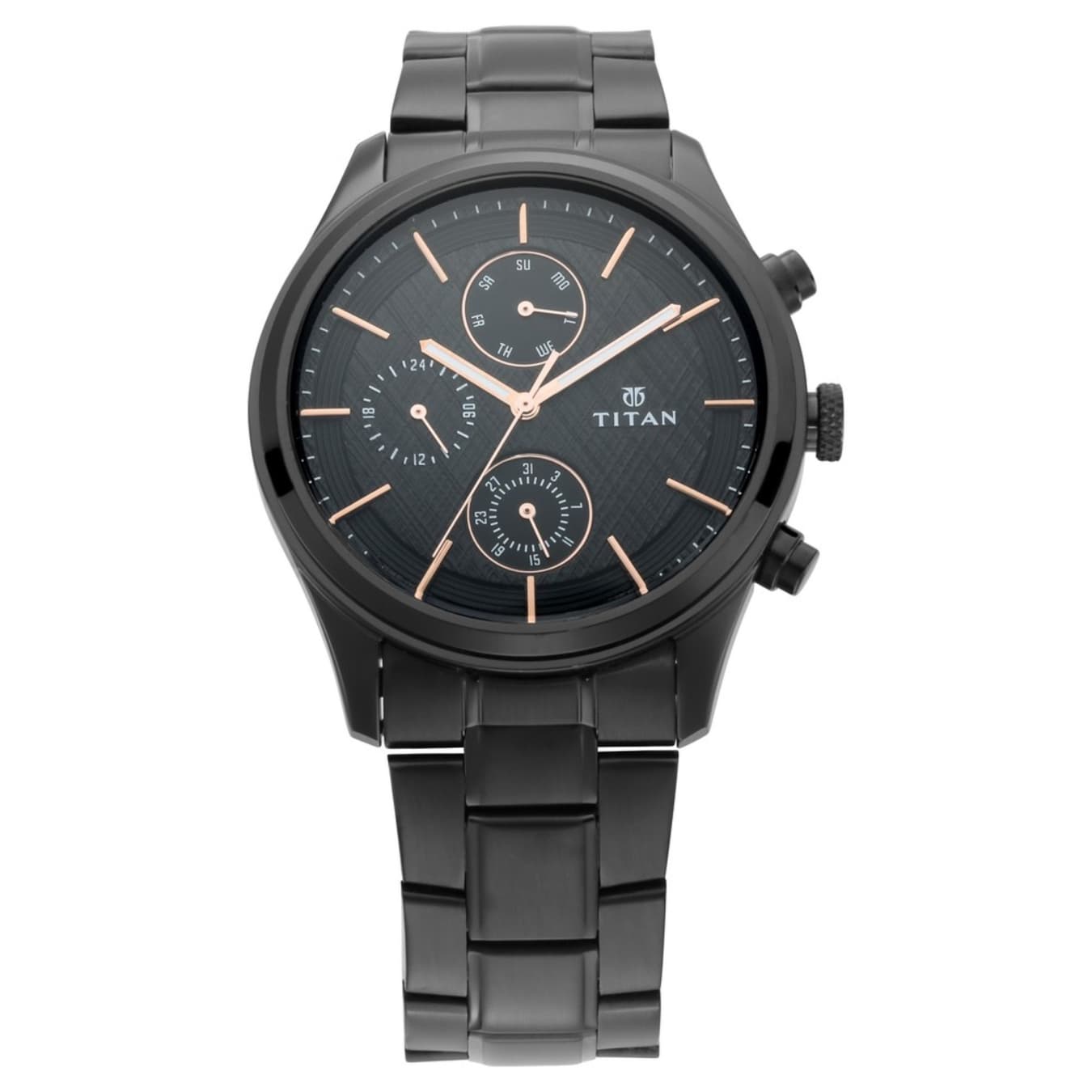 Men's Black Casual Chronograph Watch - NU1805NM01