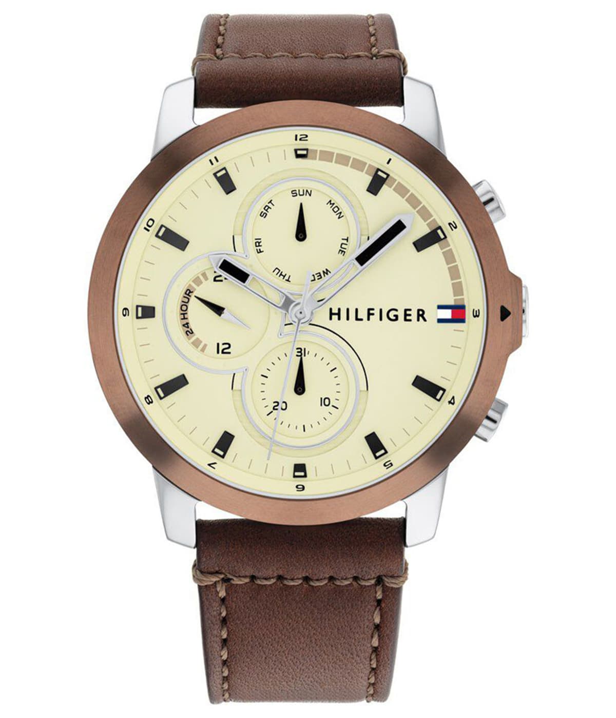Men's Off White Casual Chronograph Watch - NTTH1792053