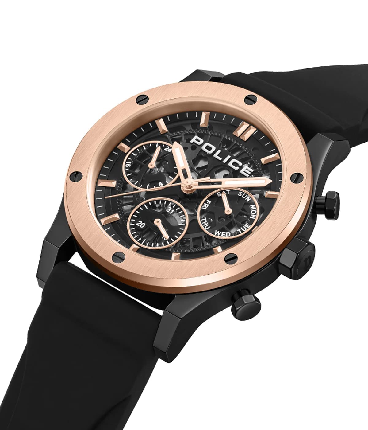 Men's Black Casual Chronograph Watch - PLPEWJQ0006405