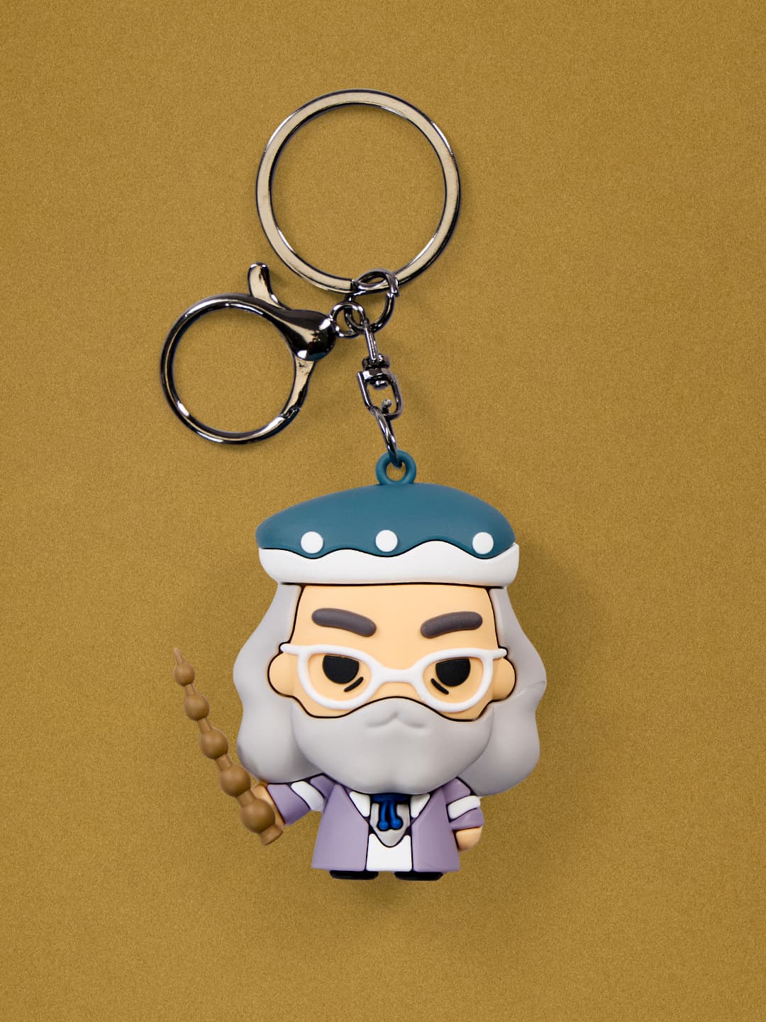 Unisex Multicolor Harry Potter- Dumbledore 3D Keychain