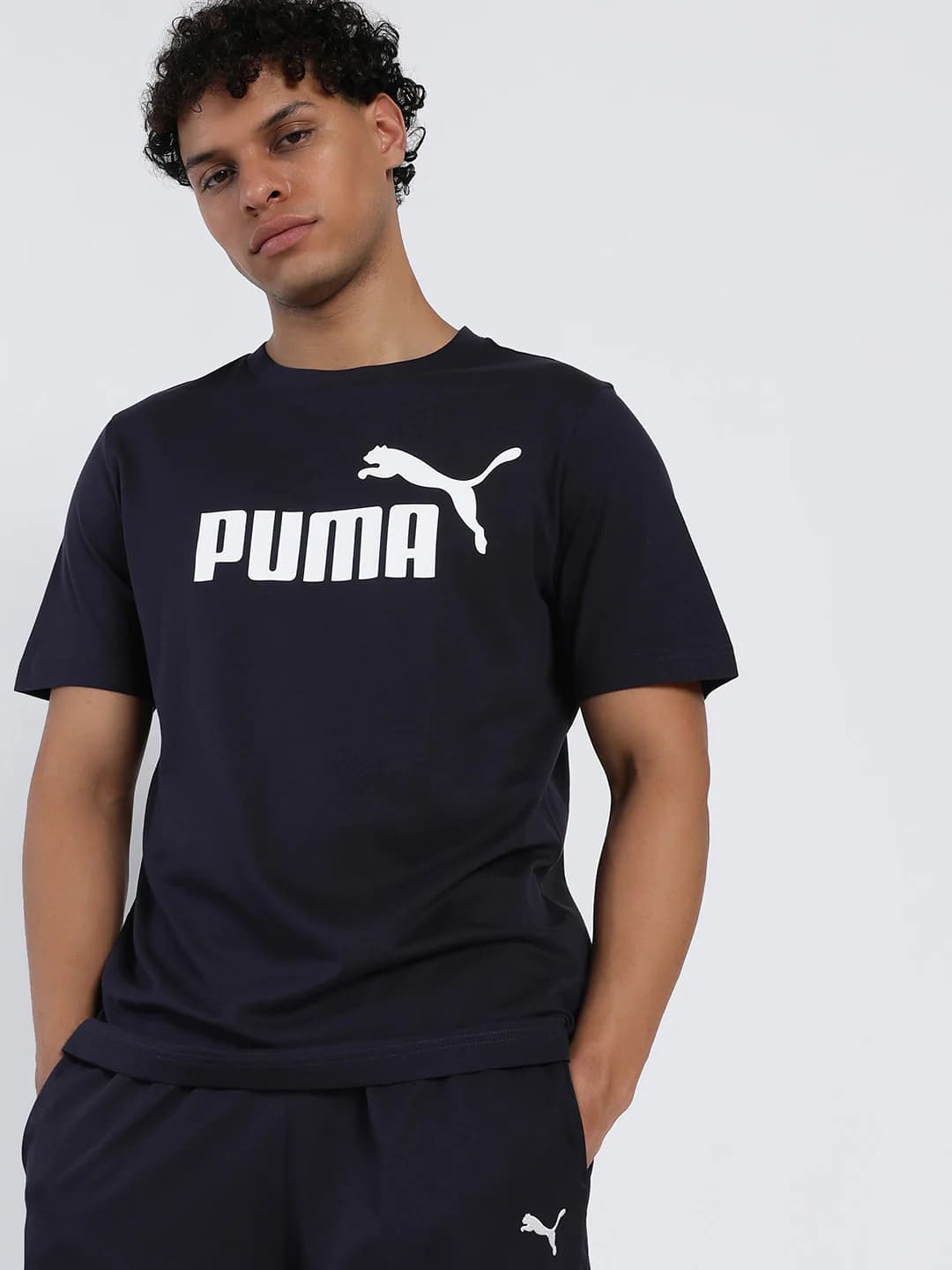 Men Blue Casual Typography Regular Fit Half Sleeves Tshirt