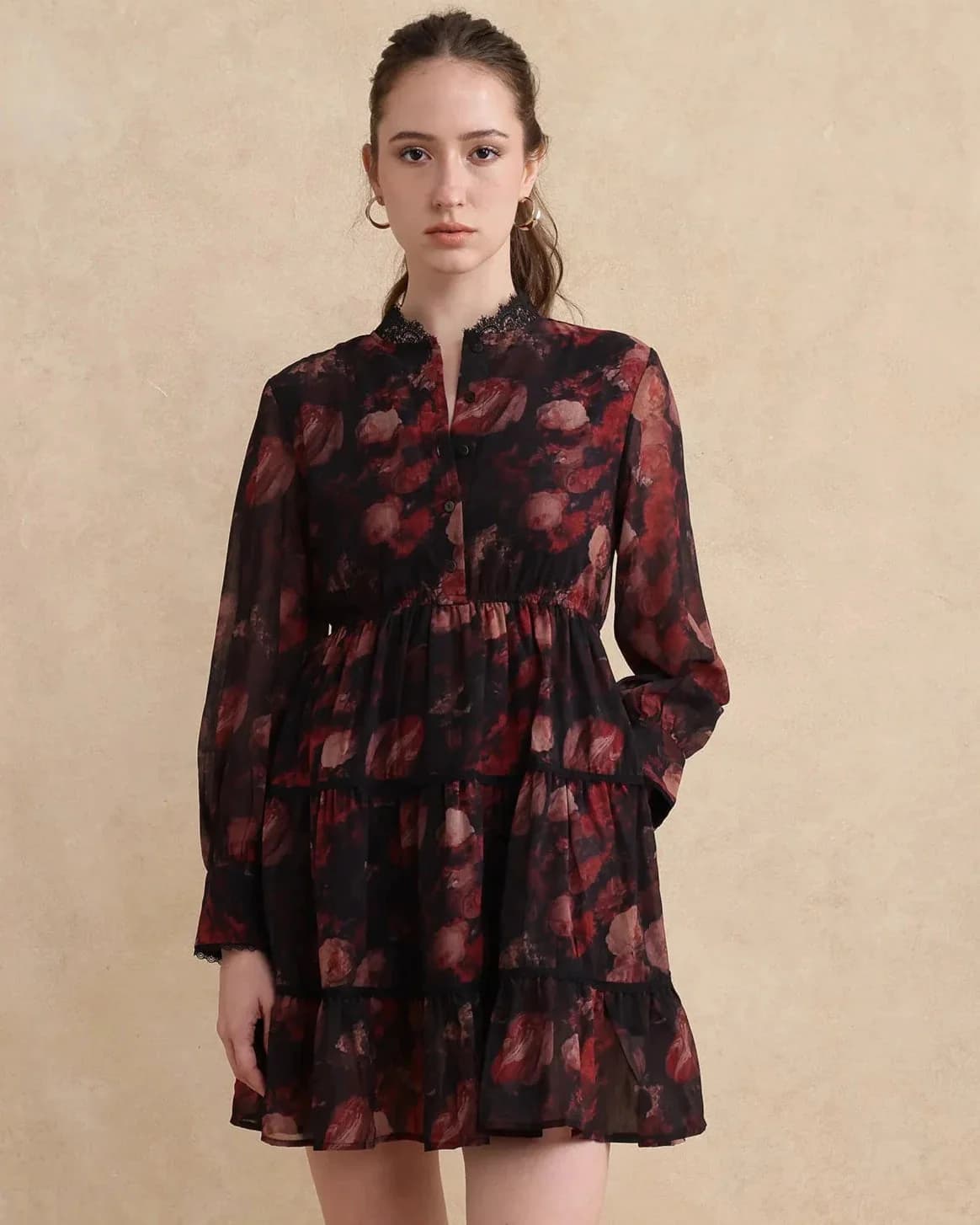 Women's Multicolor Casual Printed Fit & Flared Dress