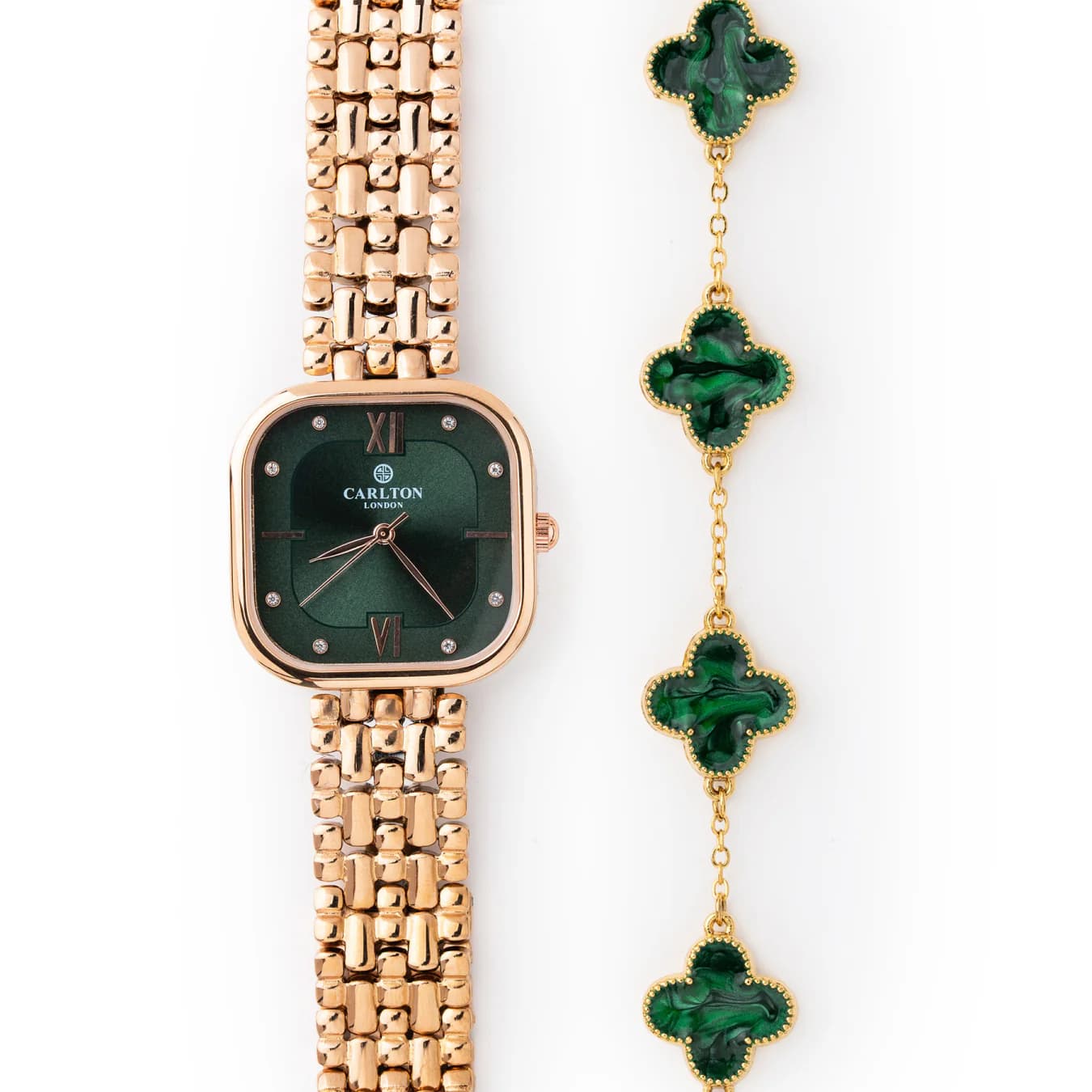 Women's Green Smart Casual Stainless Steel Analog Watch - CLPLG053