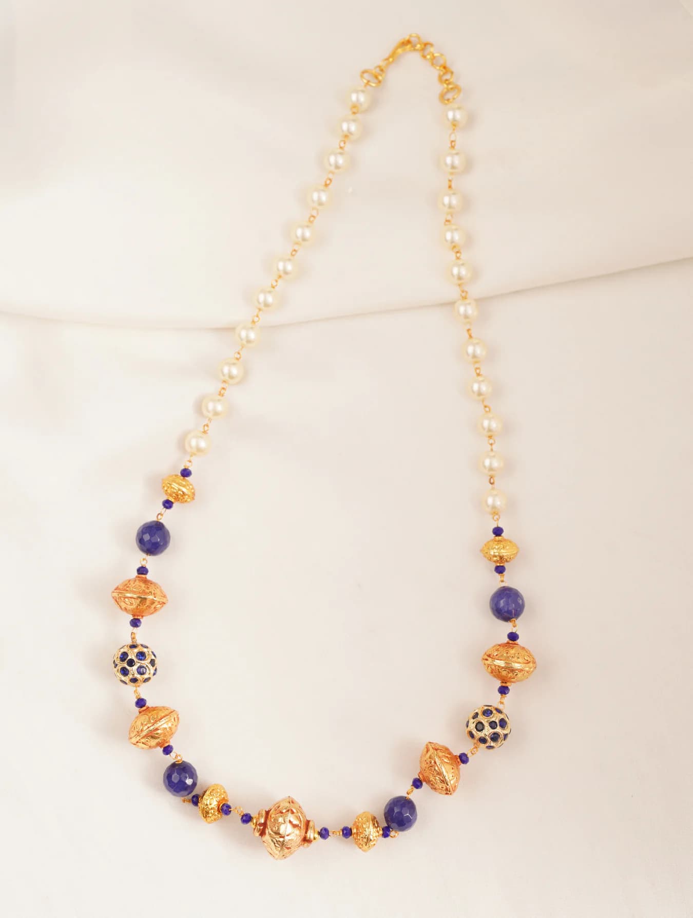 Women's Party Wear Rose Gold Plated Brass Necklace