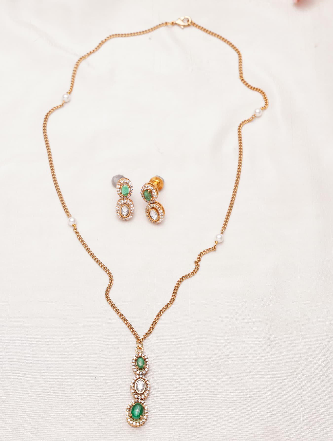Women's Festive Wear Gold Plated Brass Necklace