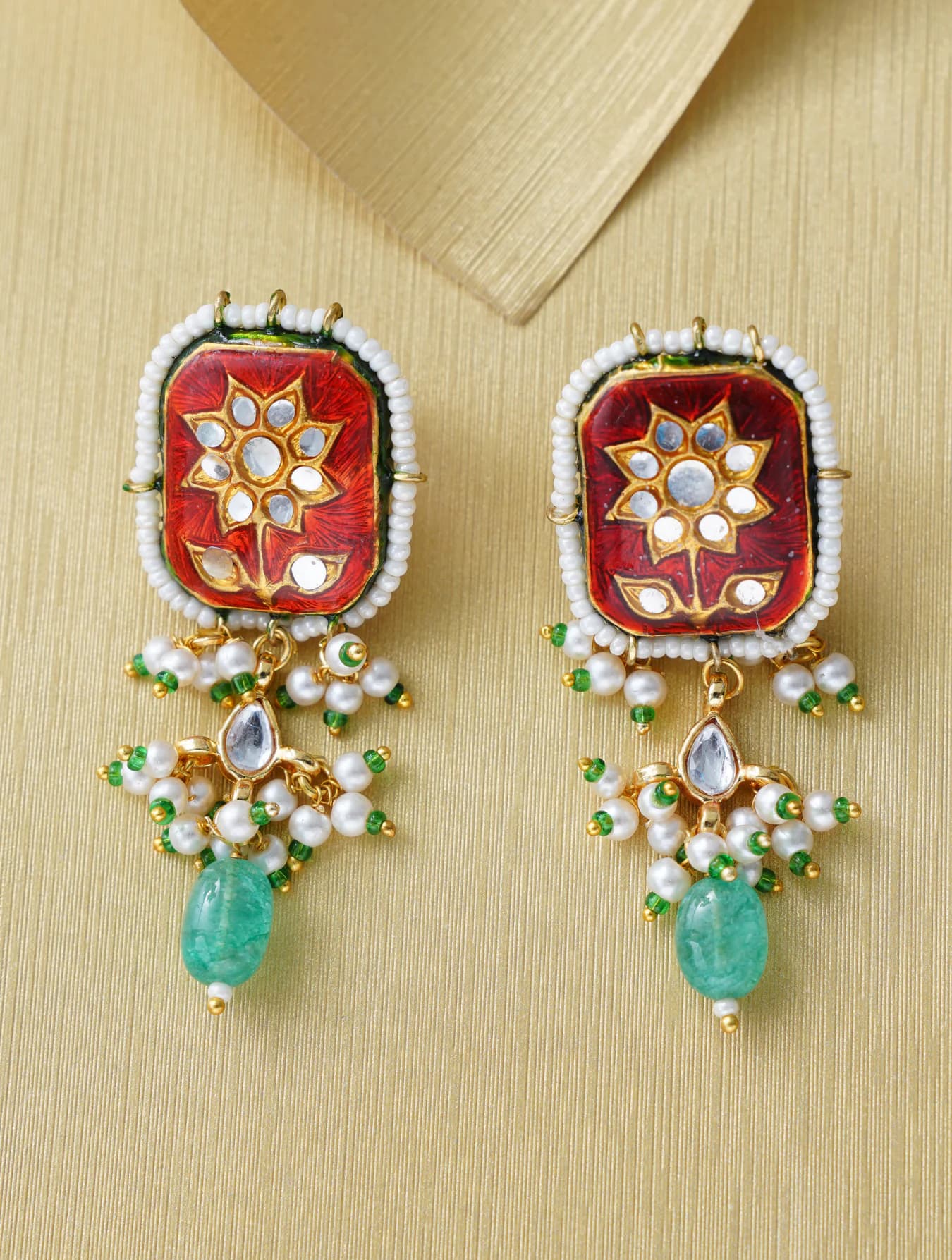 Women's Festive Wear Gold Plated Brass Dangler Earring