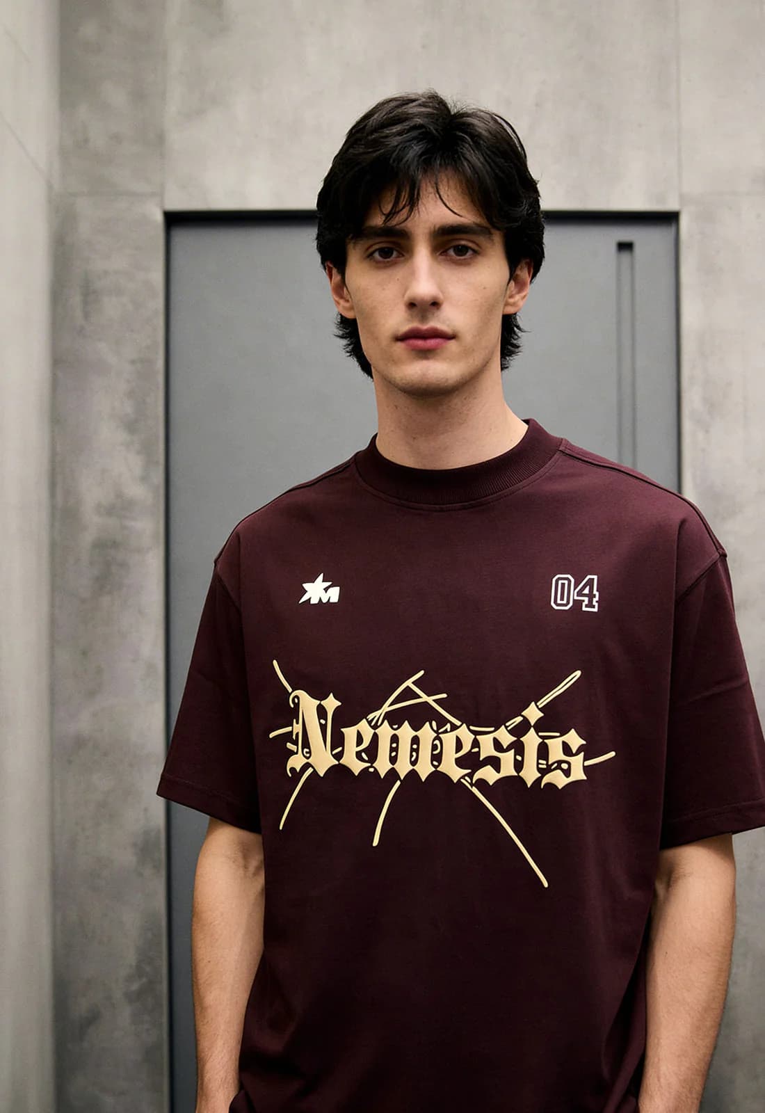 Men's Brown Casual Oversized Fit Half Sleeves Cotton Tshirt