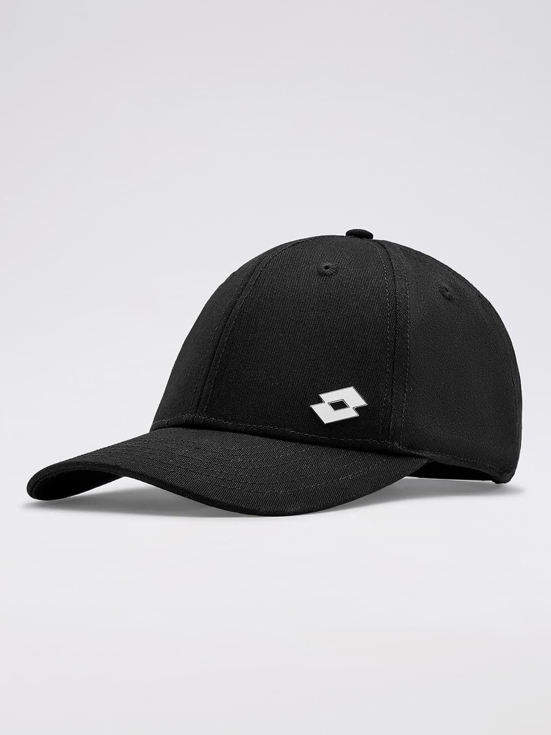Unisex Black & White Embellished Essentials Metallic 6 Panel Baseball Cap