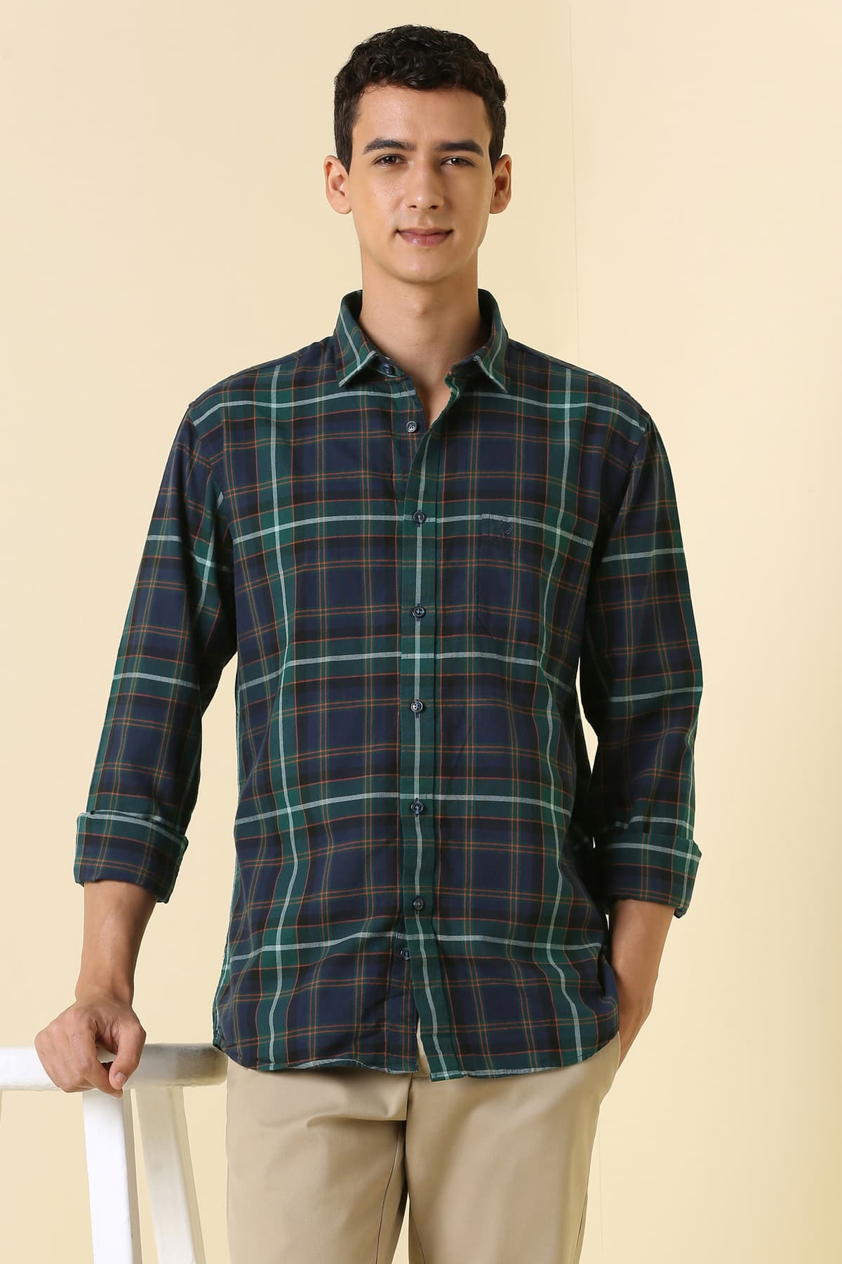 Men's Multicolor Casual Checked Regular Fit Full Sleeves Shirt