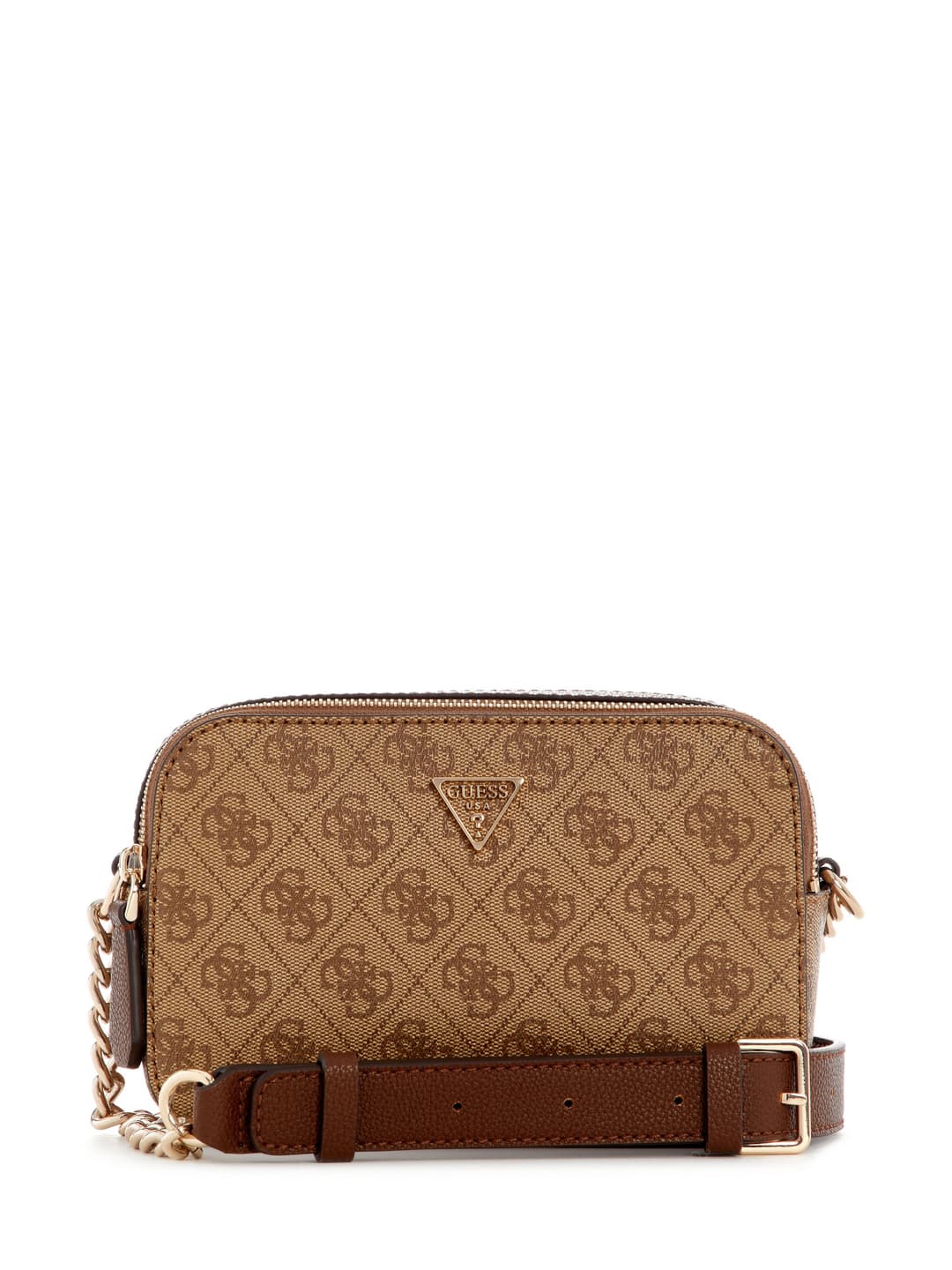 Women's Brown Printed Noelle Camera Crossbody Bag