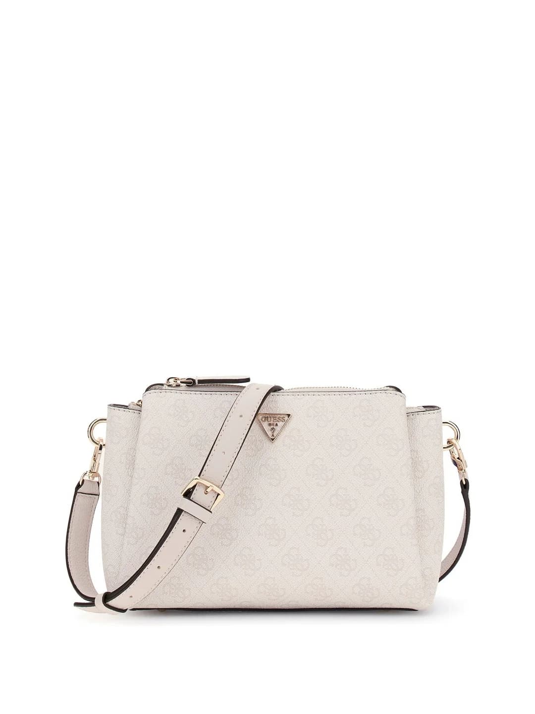 Women's White Logo Printed Noelle Tri Comp Crossbody Bag