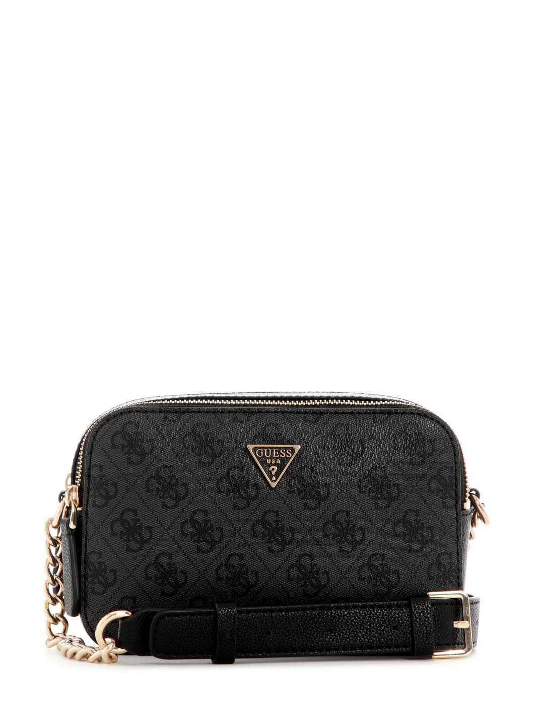 Women's Grey Logo Printed Noelle Camera Crossbody Bag