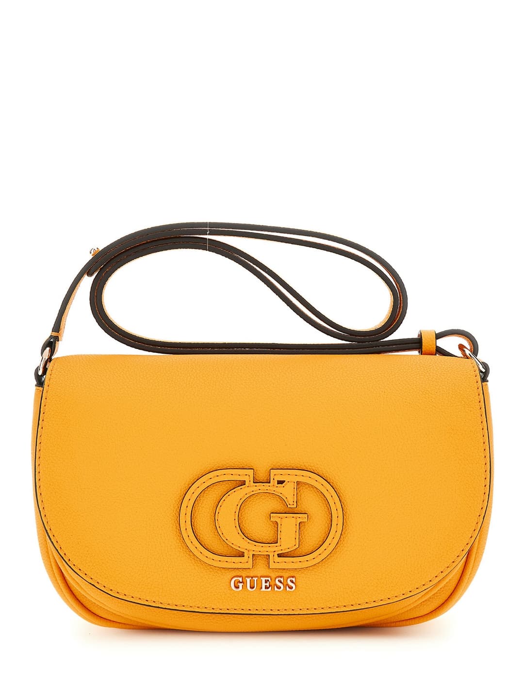Women's Yellow Marigold Solid Calebra Convertible Flap Crossbody Bag