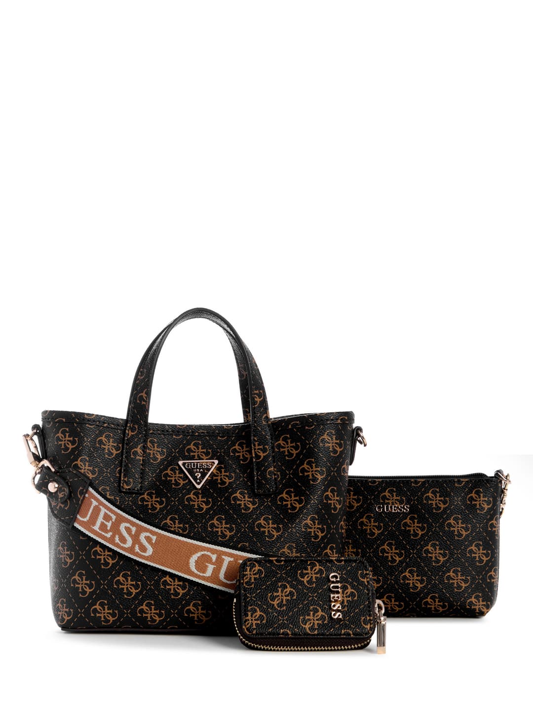 Women's Black Logo Printed Latona Mini Shoulder Bag