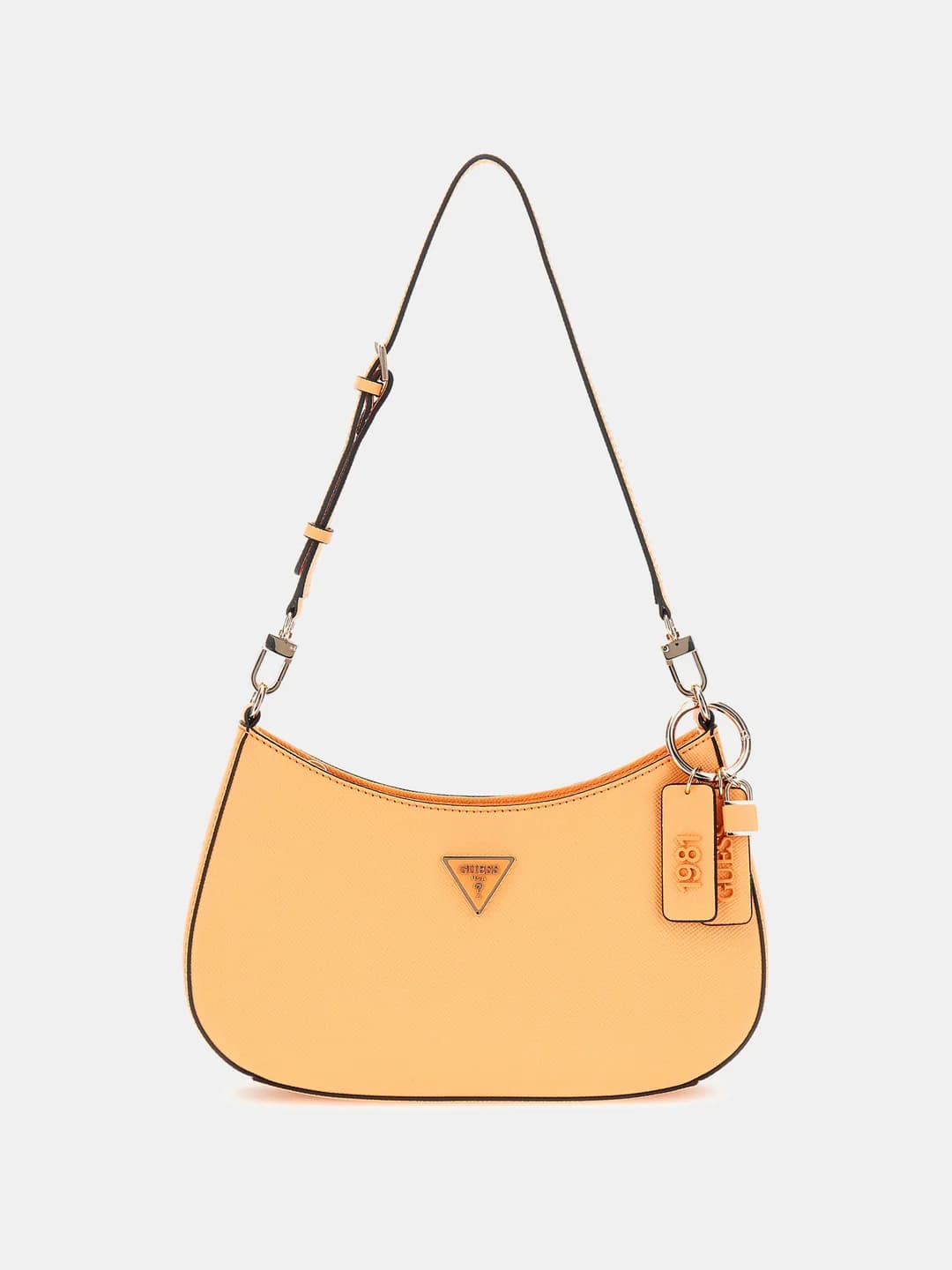 Women's Yellow Apricot Solid Noelle Top Zip Shoulder Bag