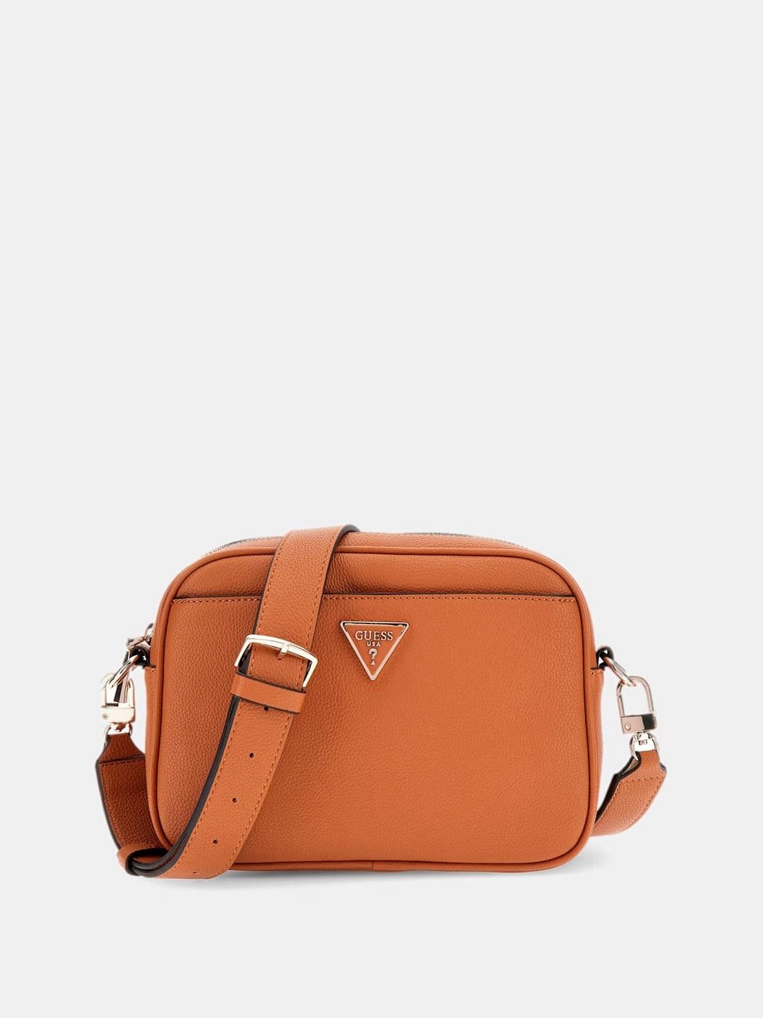 Women's Brown Solid Meridian Crossbody Bag