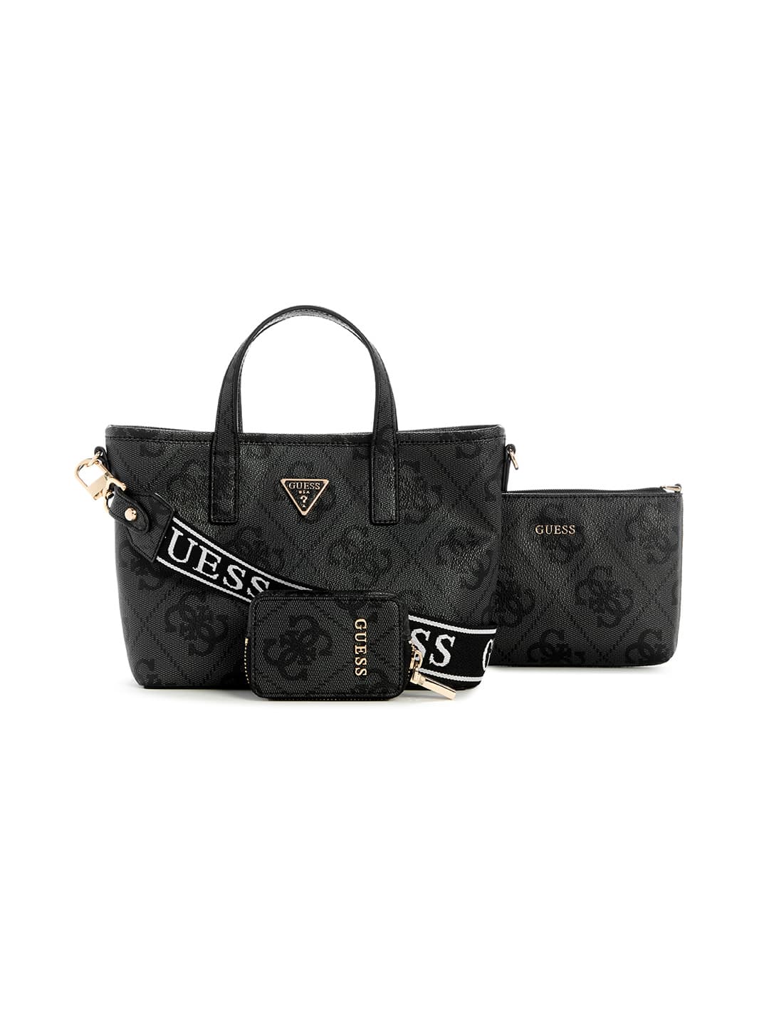 Women's Grey Geometric Latona Mini Tote Bag