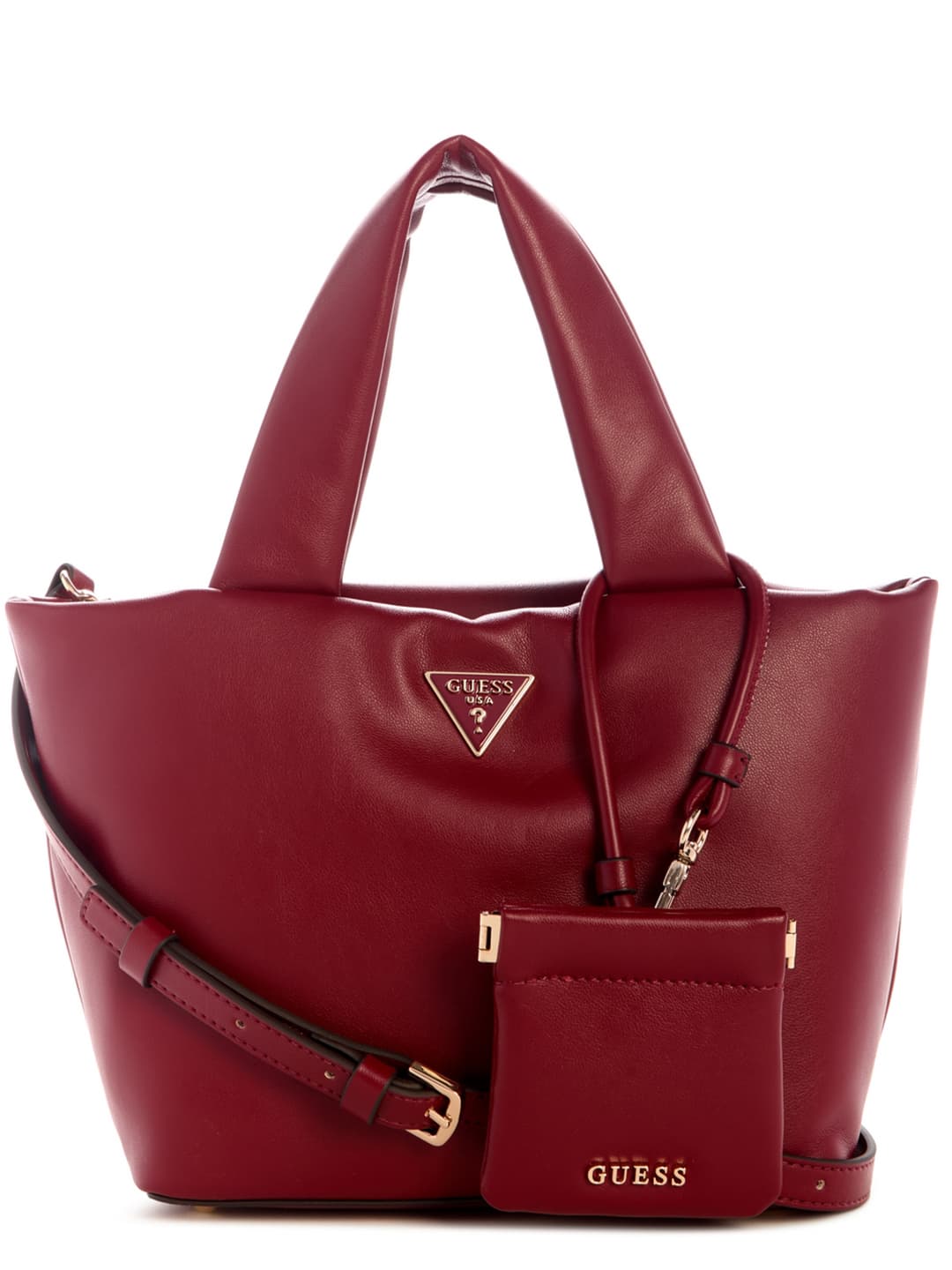 Women's Red Solid Sunetra Mini Tote Bag