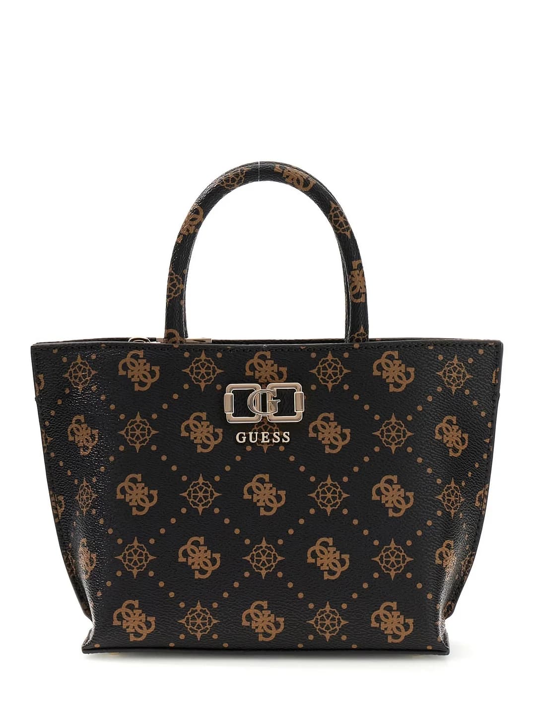 Women's Black Printed Emelie Logo Mini Tote Bag