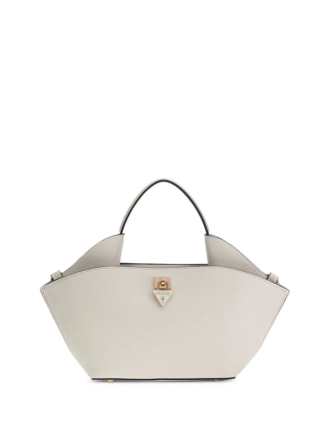 Women's Off White Solid Patsie Mini Tote Bag