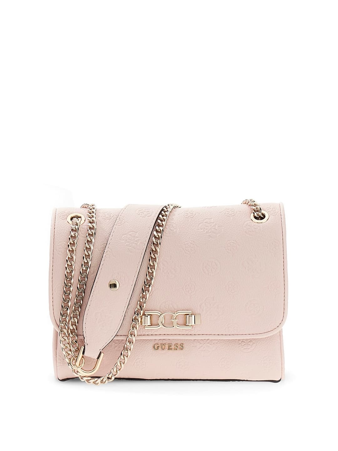 Women's Pink Textured Logo Anise Convertible Crossbody Bag