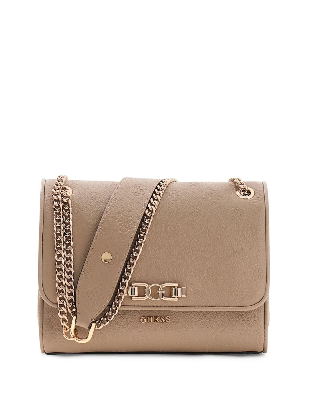 Women's Brown Textured Logo Anise Convertible Crossbody Bag