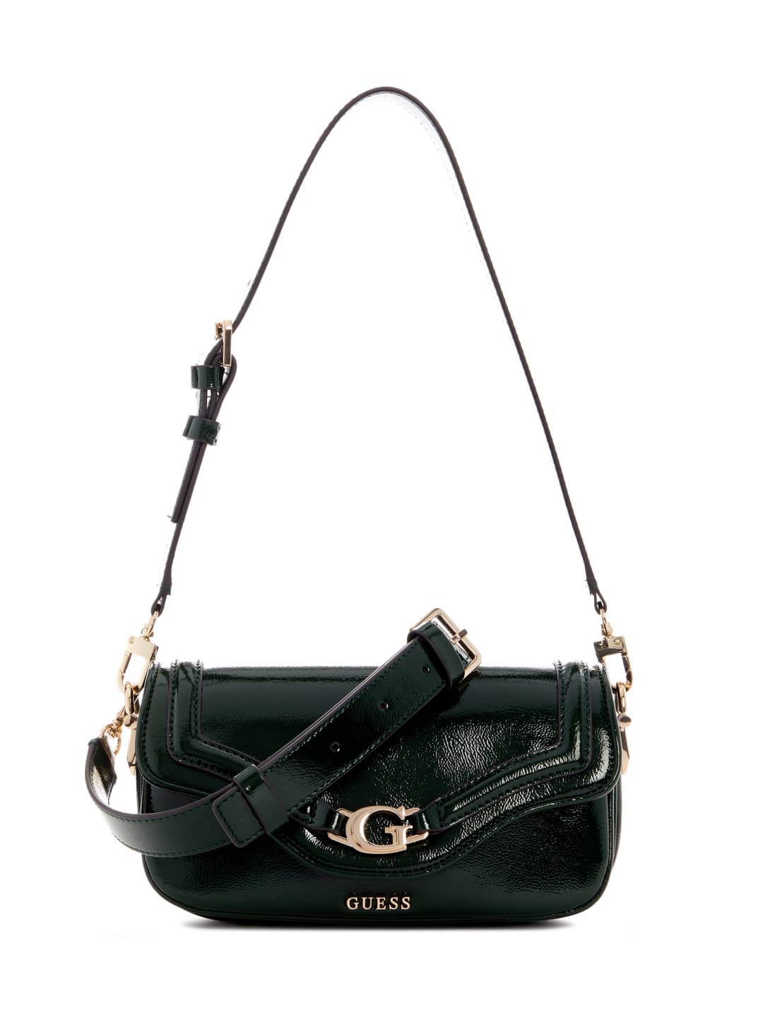 Women's Green Forest Solid Dea Flap Mini Shoulder Bag
