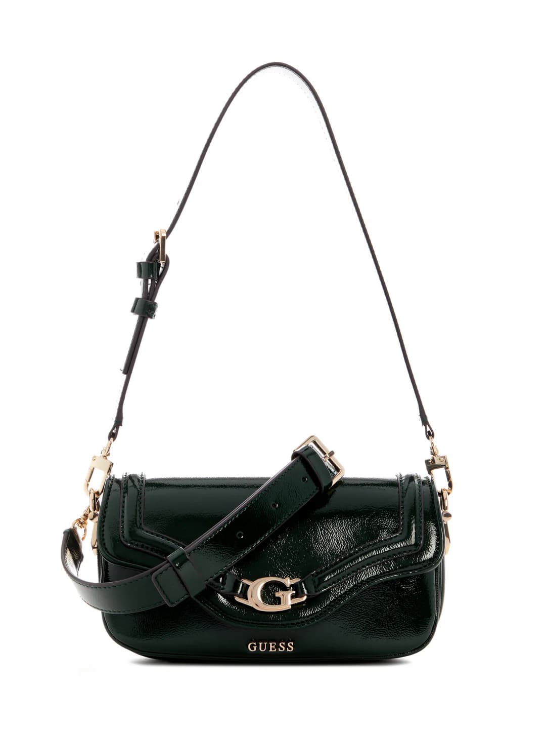 Women's Green Forest Solid Dea Flap Mini Shoulder Bag