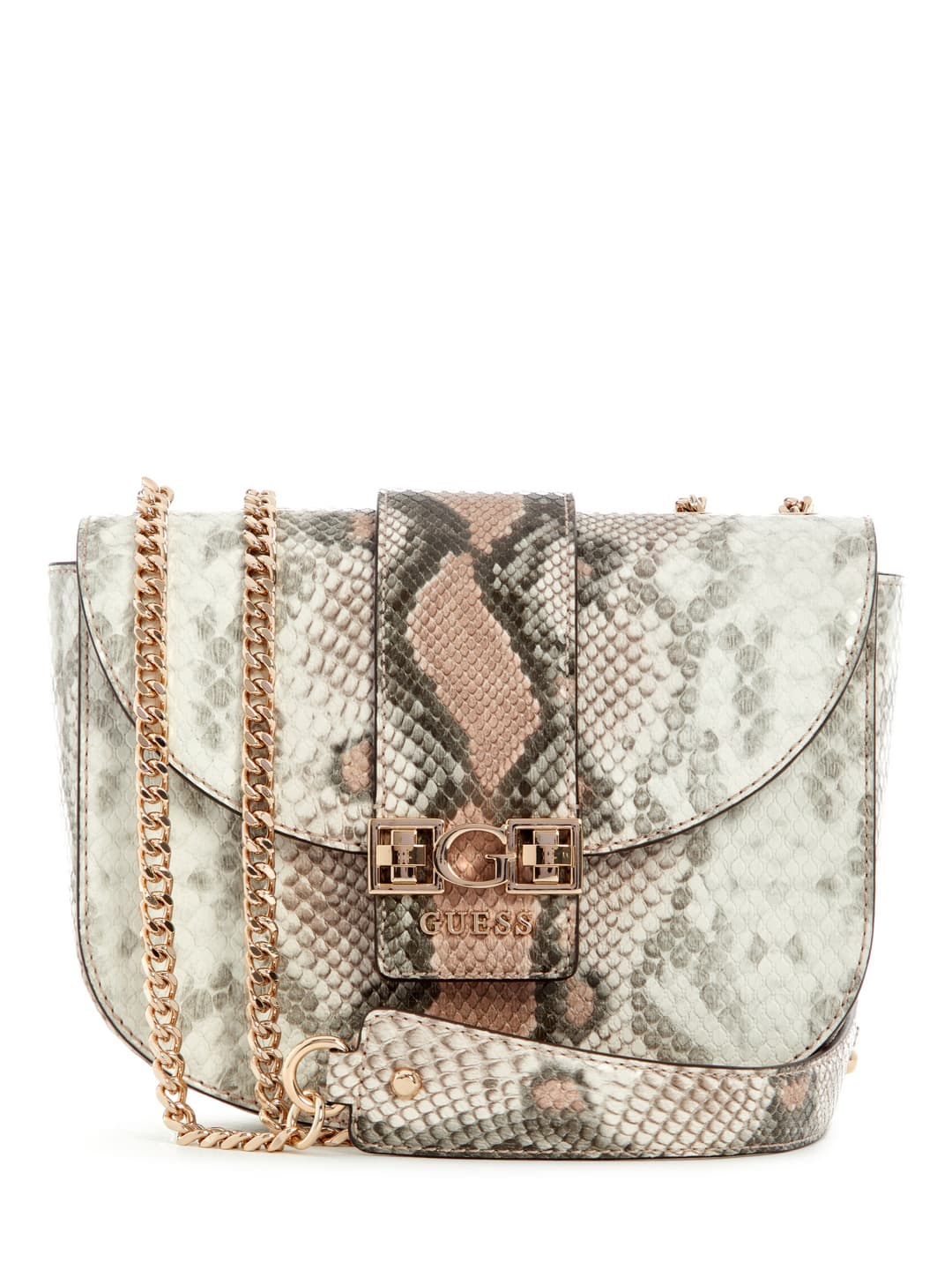Women's Lotus Multicolor Snake Textured Jane Convertible Crossbody Bag
