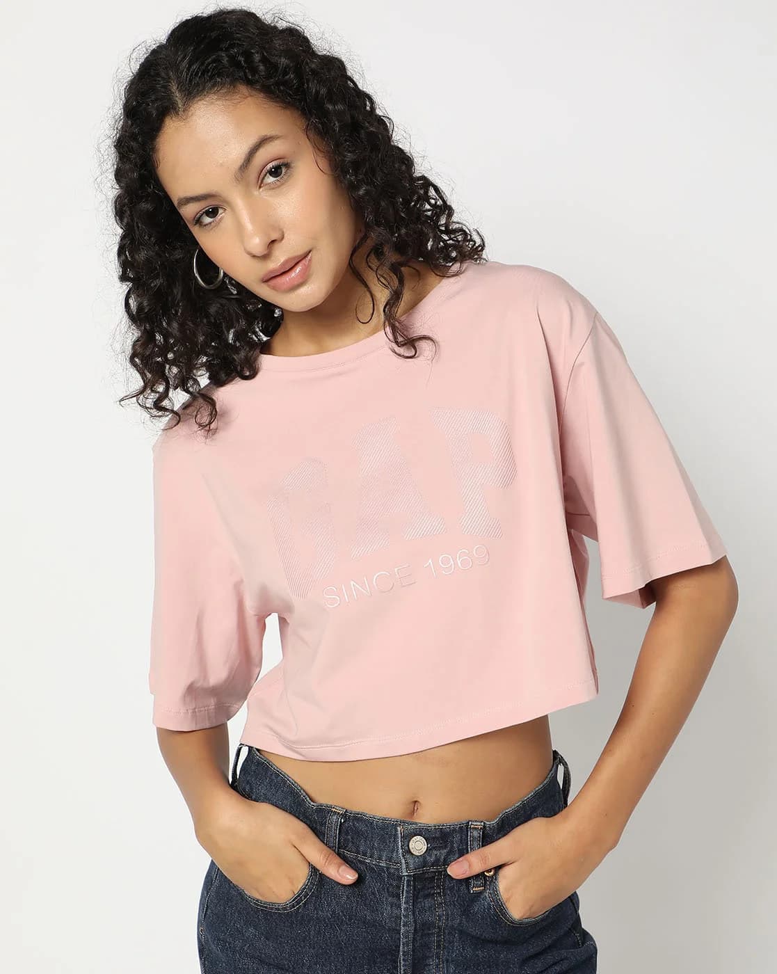Women's Pink Casual Regular Fit Half Sleeves Tshirt